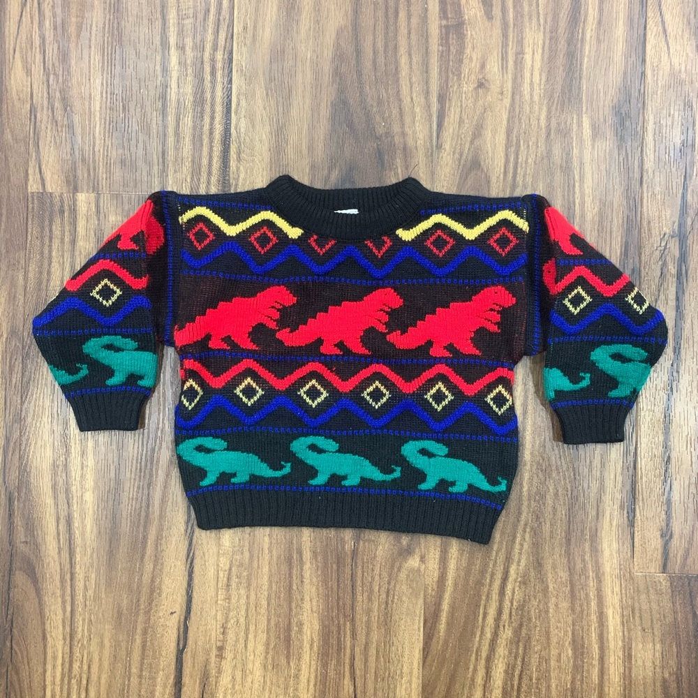 SOLD Vintage | Dino Sweater, 18M